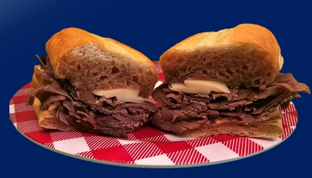 French Dip - Roast beef and Cheese